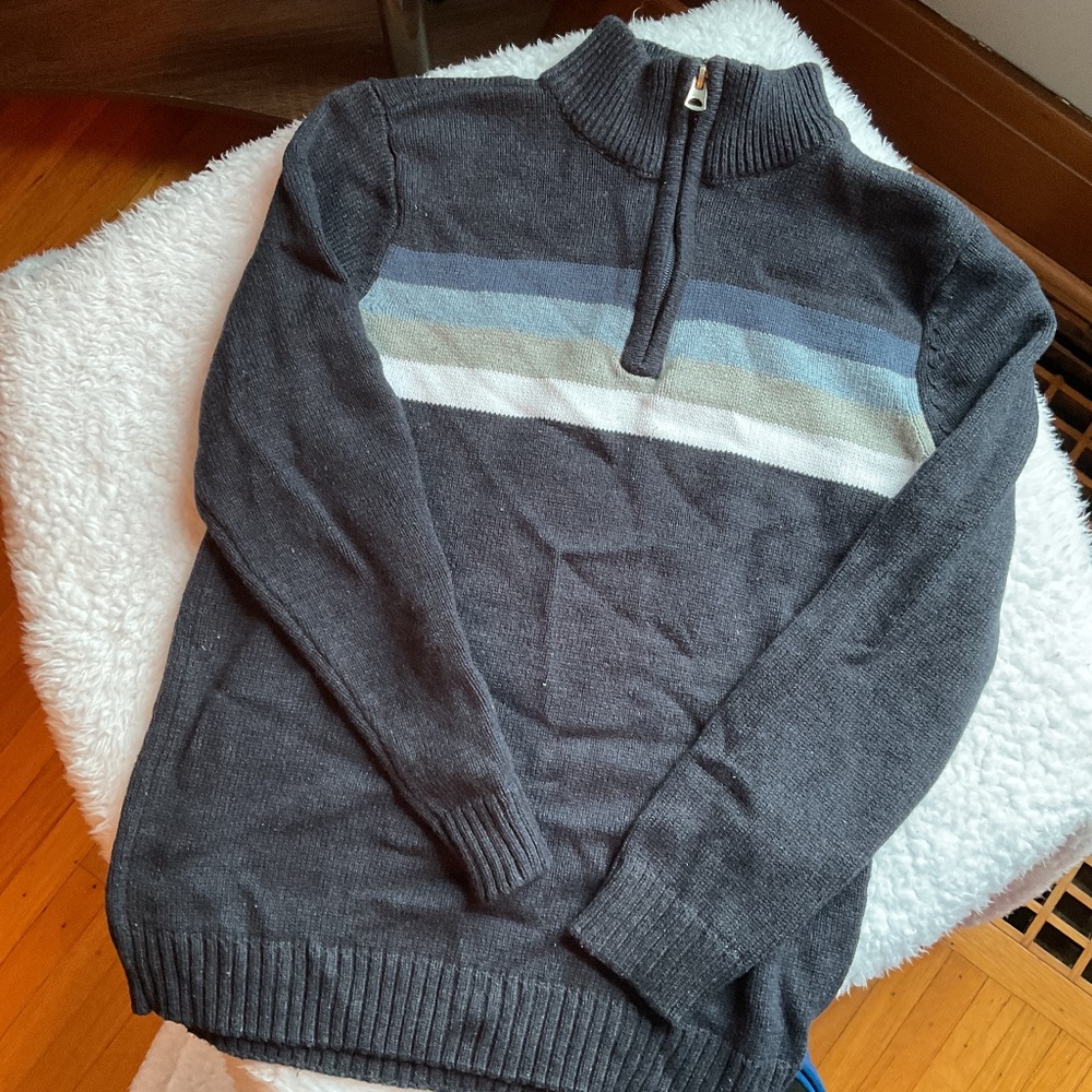 Pullover quarter zip sweater